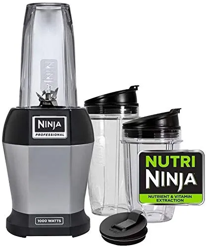 1000-Watt Nutri Ninja Professional Blender with 3 Sip & Seal Cups and 75-Recipe Cookbook