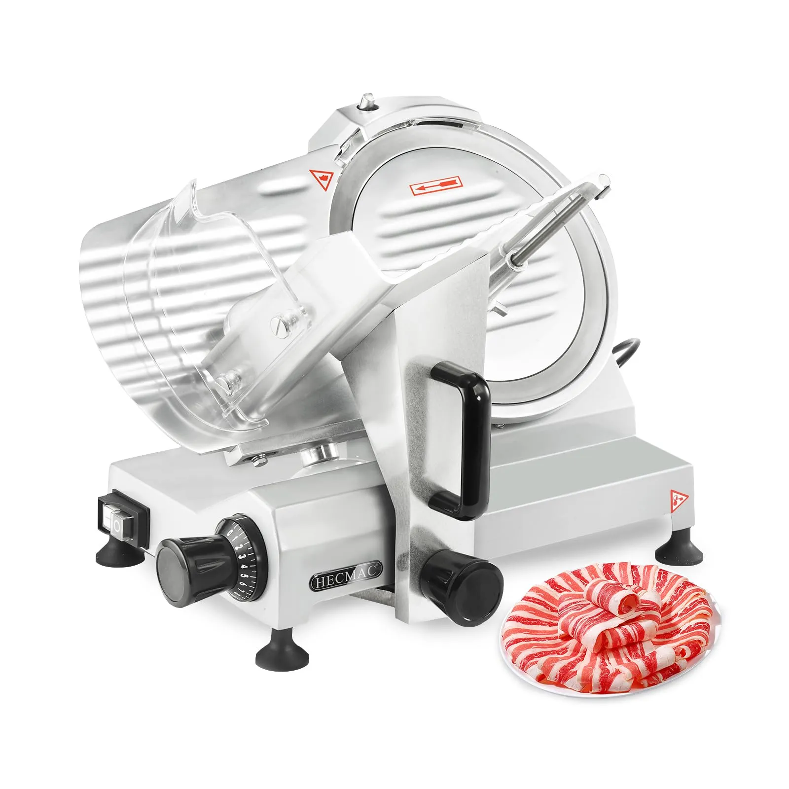 10' Commercial Electric Meat Slicer - Heavy Duty - Adjustable Thickness, Automatic Sharpening