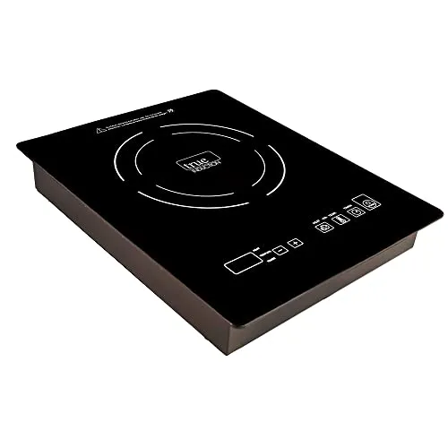 12-inch Black Induction Cooktop 1800W, Glass-Ceramic Surface, UL858 Certified, Portable & Countertop Use