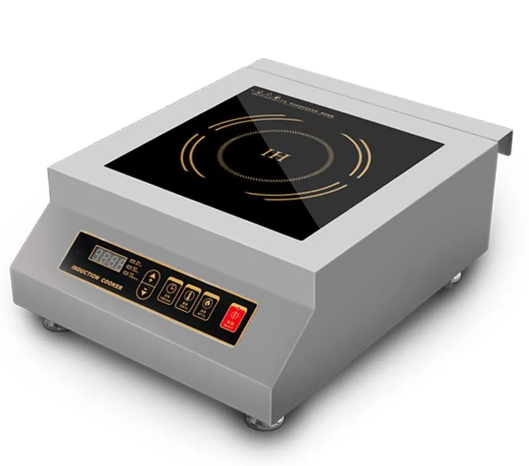 5000 Watt Commercial Induction Cooktop Burner, Electric Magnetic Stove, Stainless Steel, 220V