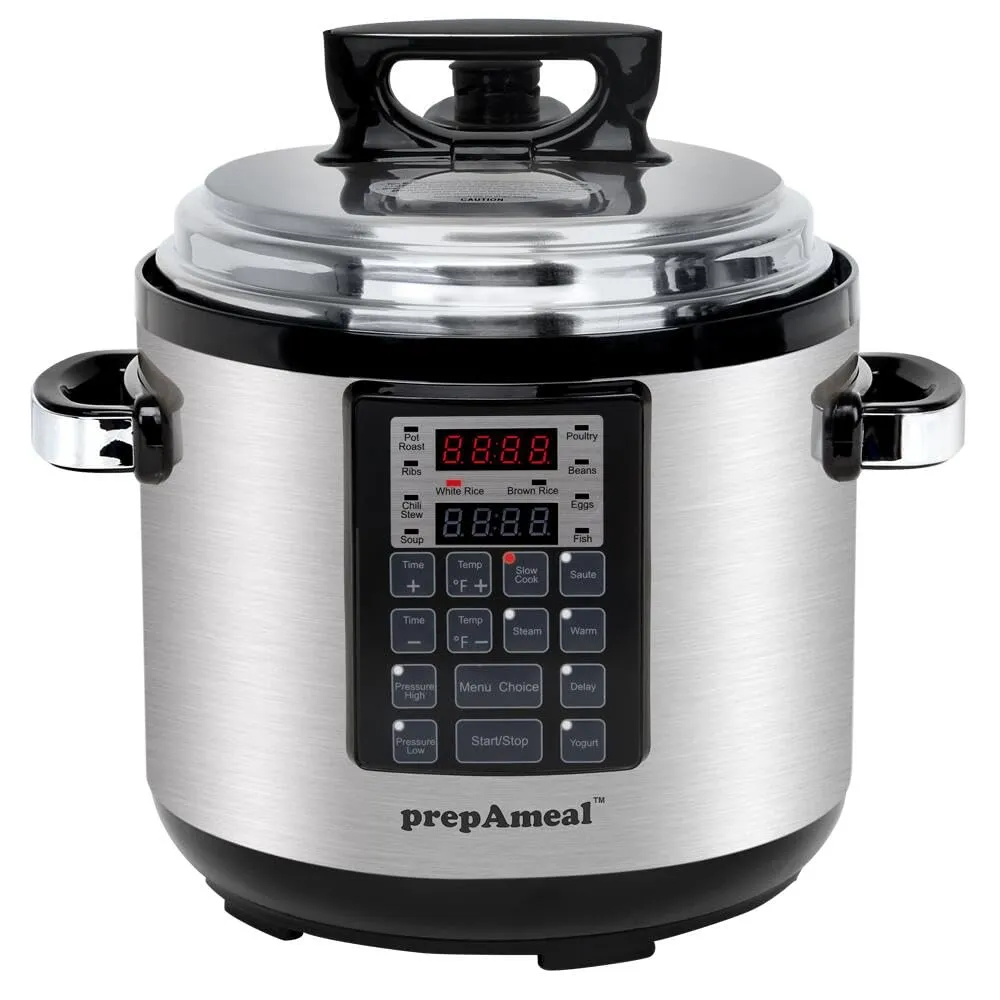 6QT 8-in-1 Programmable Pressure Cooker with Slow Cooker, Rice Cooker, Steamer & More