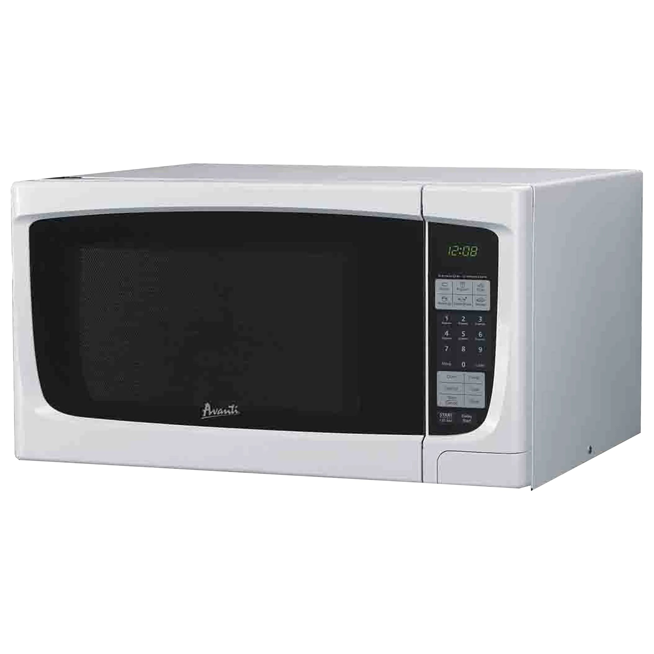 Avanti 1000-Watt Compact Microwave Oven, 1.4 Cu. Ft., 9 Pre-Cooking Settings, White