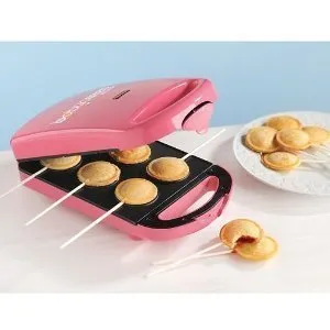 Babycakes 6 Pie Pop Maker Pink - Miniature Nonstick Coated Cake Maker