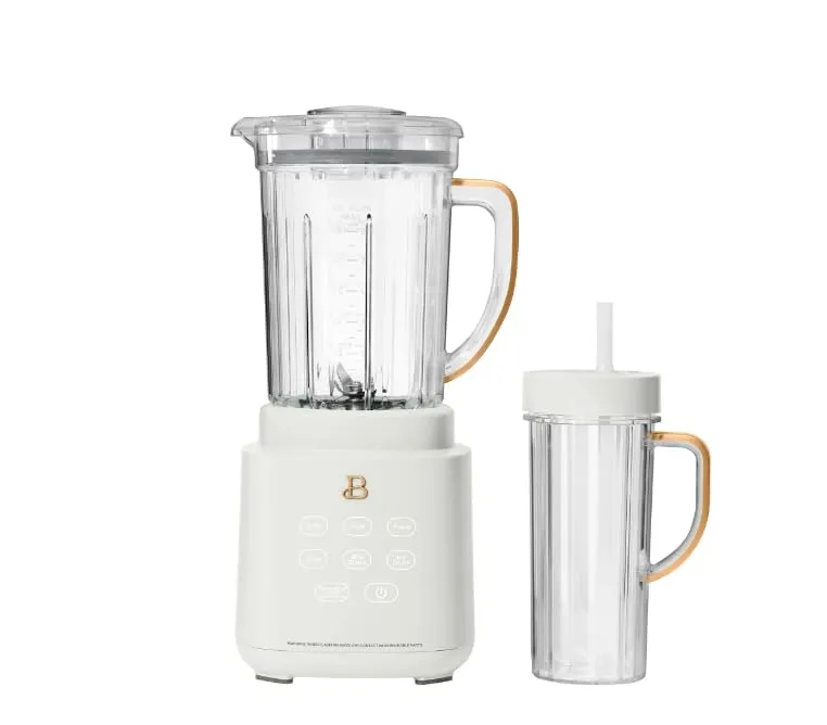 Beautiful PowerExact Blender System with On-The-Go 20oz Cup, 700W, 50oz Jar, Touch Activated