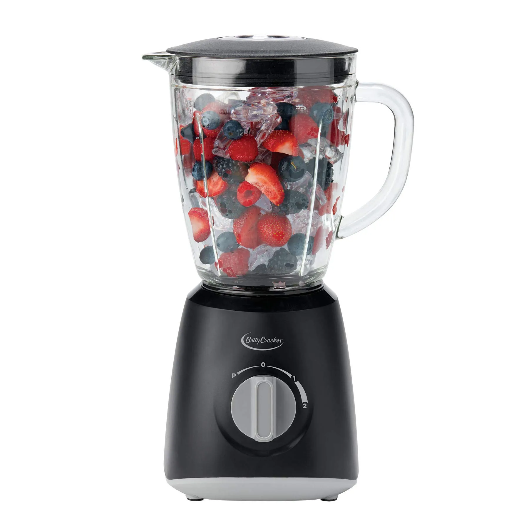 Betty Crocker 400-Watt Countertop Blender, 2 Speeds & Pulse, 48-Oz Dishwasher-Safe Pitcher, Black