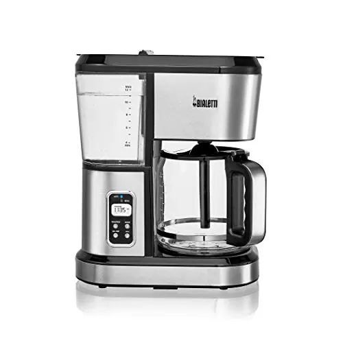 Bialetti 12-Cup Programmable Coffee Maker - Stainless Steel with Brew Strength Selector