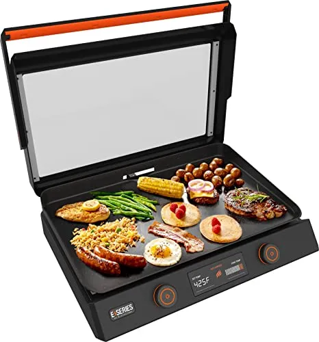 Blackstone 22-Inch Electric Griddle - 1200W Non-Stick Ceramic Titanium Coated Tabletop Griddle