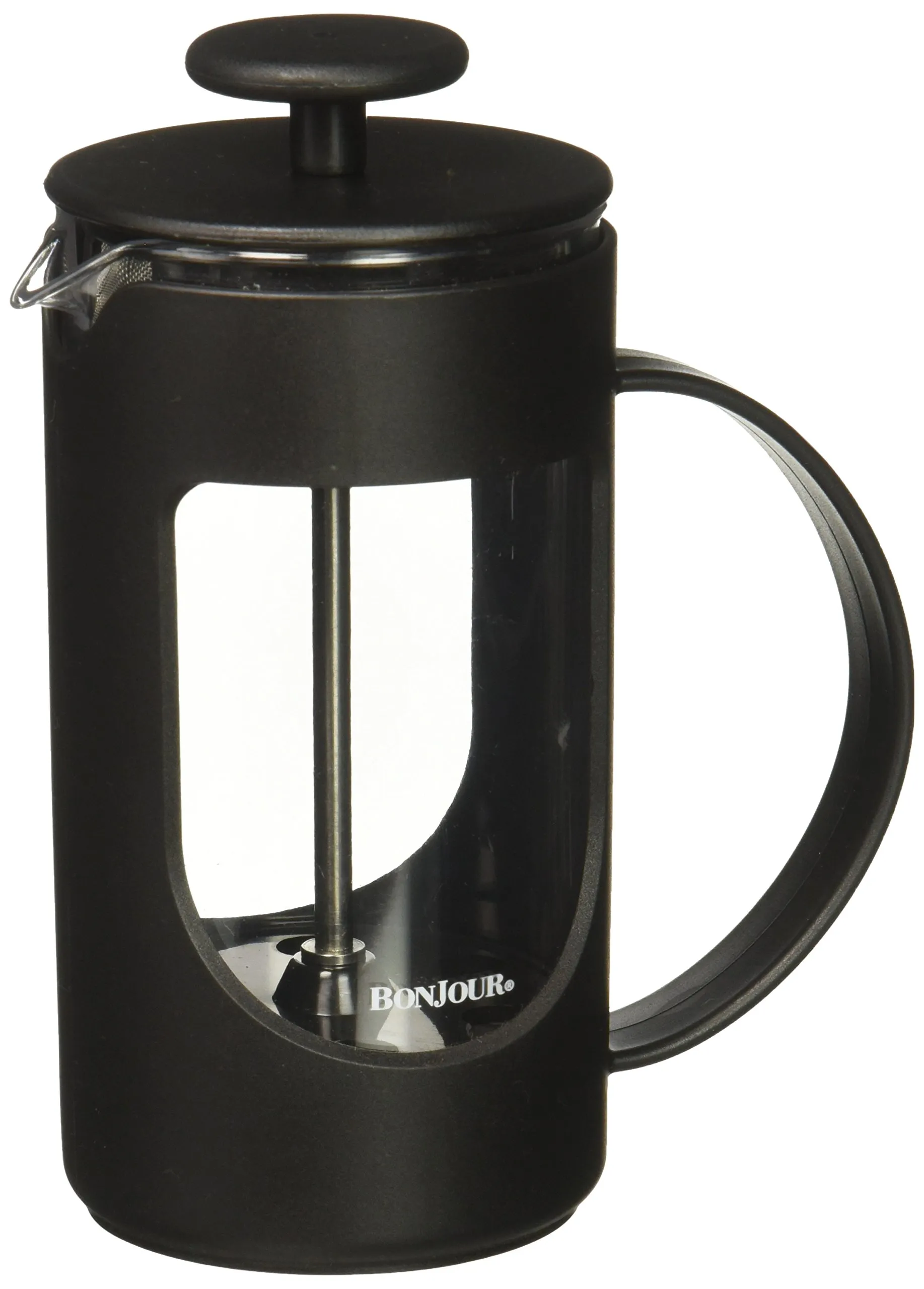 BonJour Ami-Matin Unbreakable French Press Coffee Maker - 3-Cup, 12.7 Ounce, Black, BPA-Free