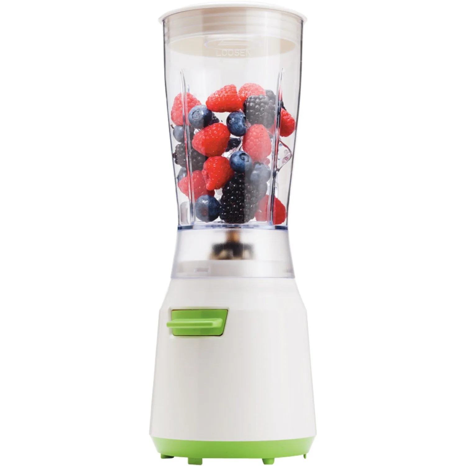 Brentwood JB-191 Personal Blender, White, 14 oz Capacity, One-Touch Blending for Smoothies