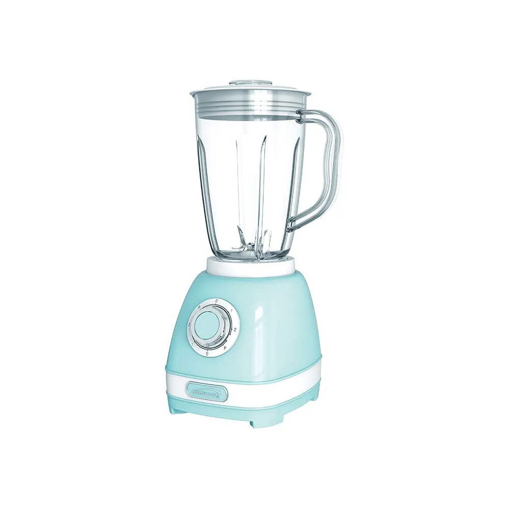 Brentwood JB-330BL Retro Blender 50-Ounce Plastic Jar, 2 Speeds, BPA-Free, Stainless Steel Blades