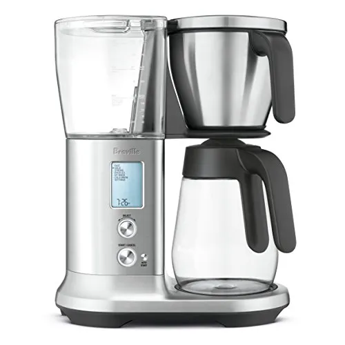 Breville Precision Brewer Drip Coffee Machine BDC400BSS with Glass Carafe, 19.59L x 16.44W