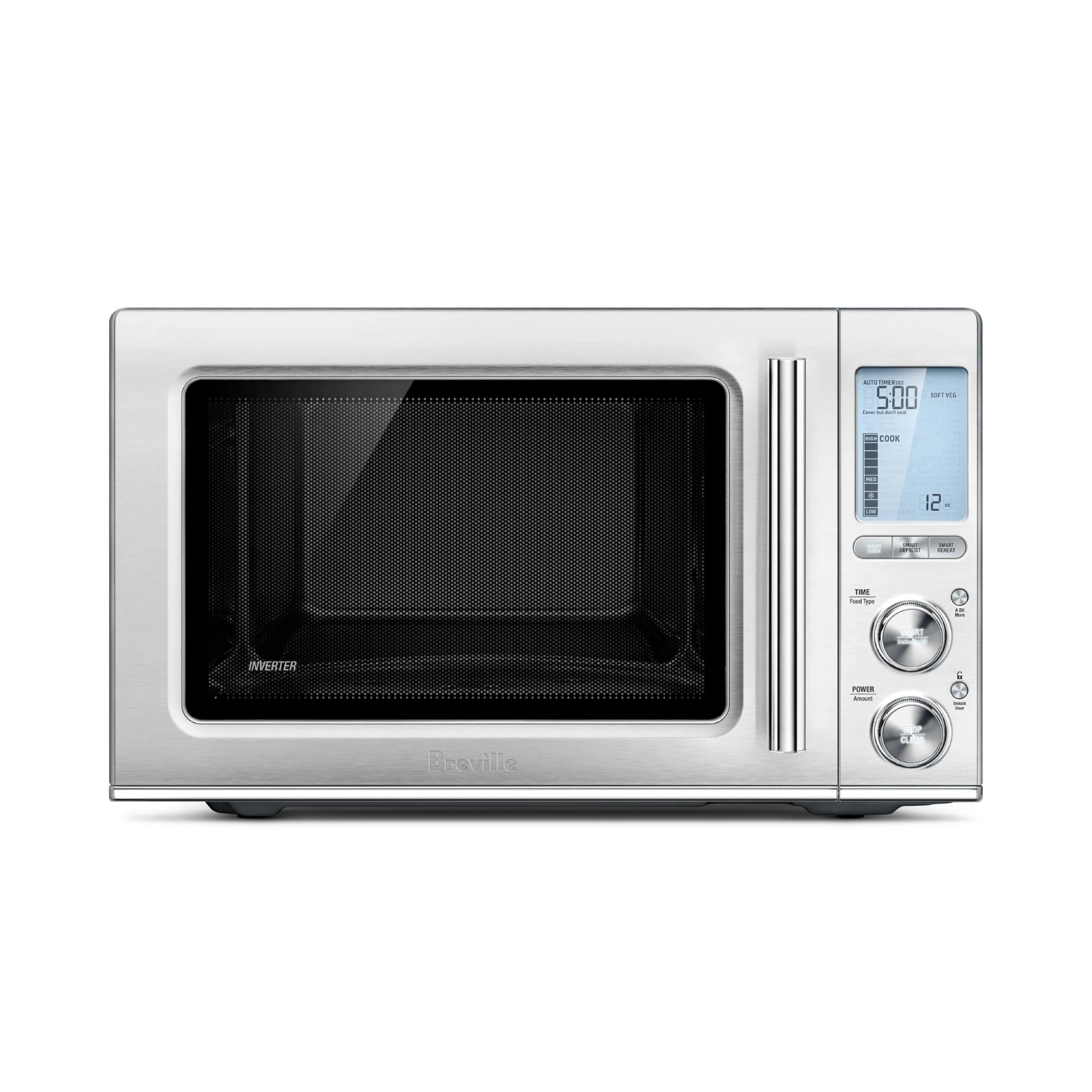 Breville Smooth Wave Microwave - Certified Remanufactured, 15 Smart Presets, 80% Quieter Operation