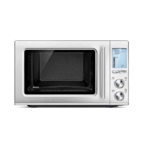 Breville Smooth Wave Microwave BMO850BSS - 1250W, Brushed Stainless Steel, Smart Cook & Reheat