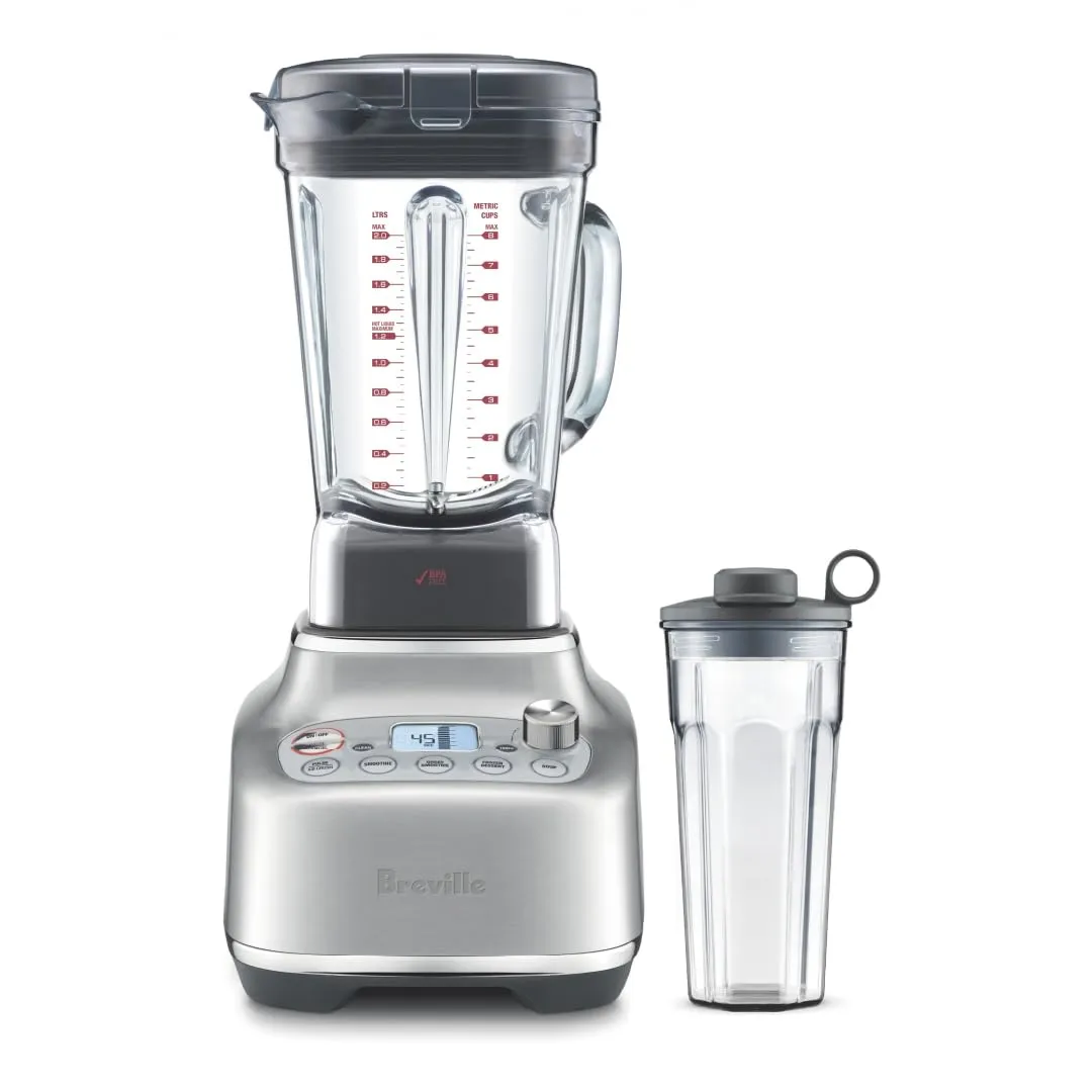 Breville Super Q Blender BBL920BSS, 68oz Brushed Stainless Steel with Noise Suppression