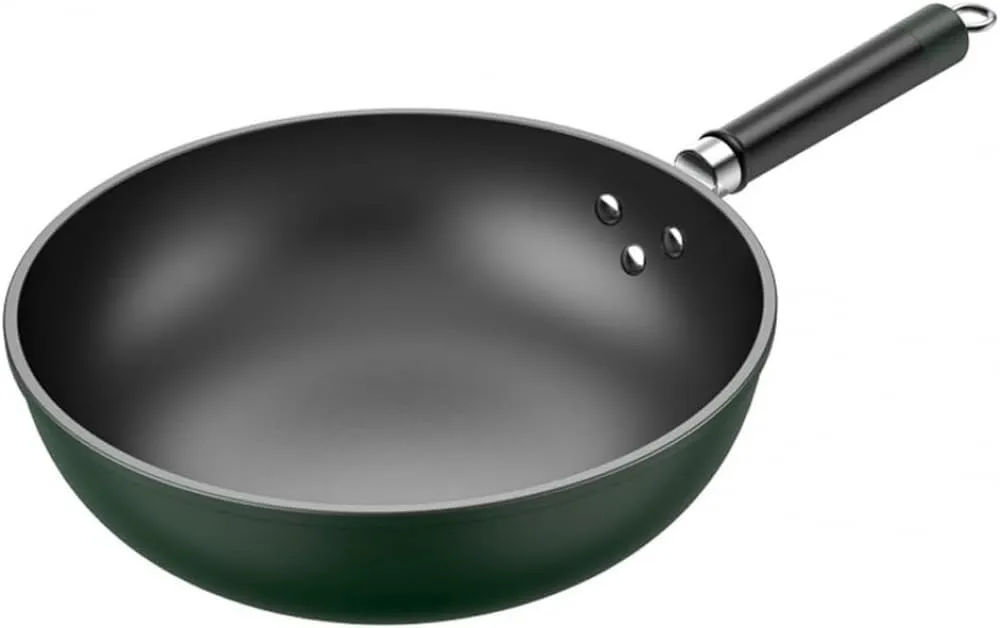 BRIGHTFUFU 30cm Non-Stick Wok - Multifunctional, Lightweight, Even Heat Conduction, Gas & Induction