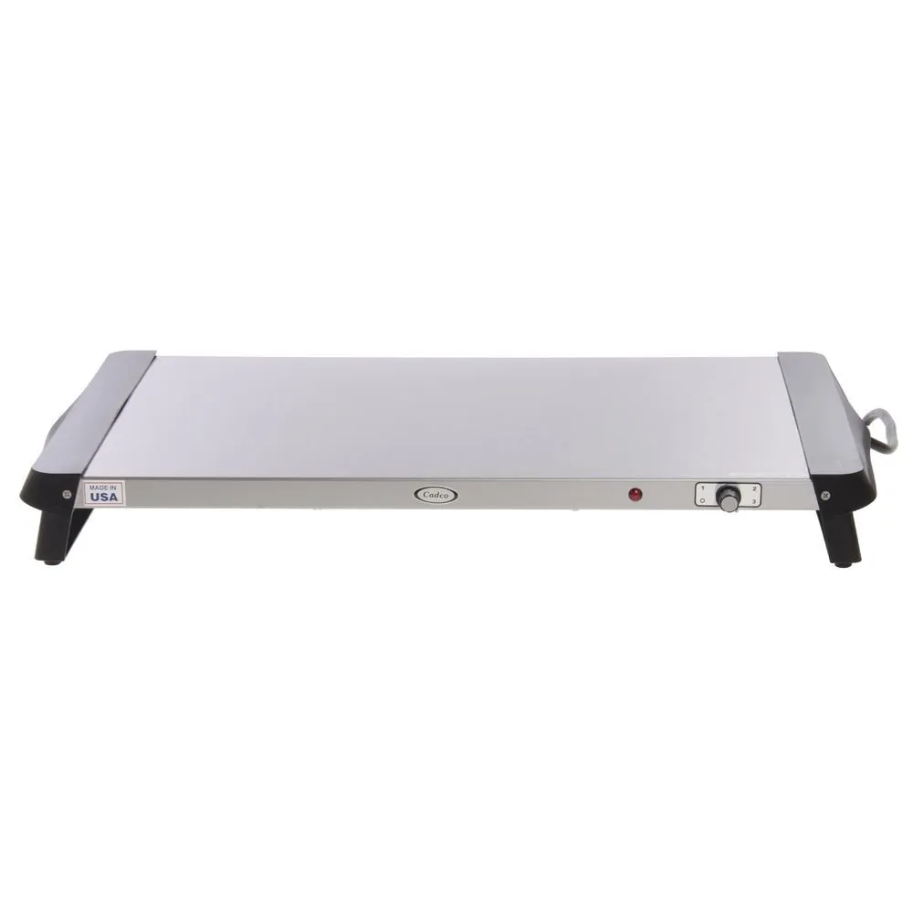 Cadco WT-10S Countertop Warming Tray, 20.5' x 14', Stainless Steel, Variable Heat Control