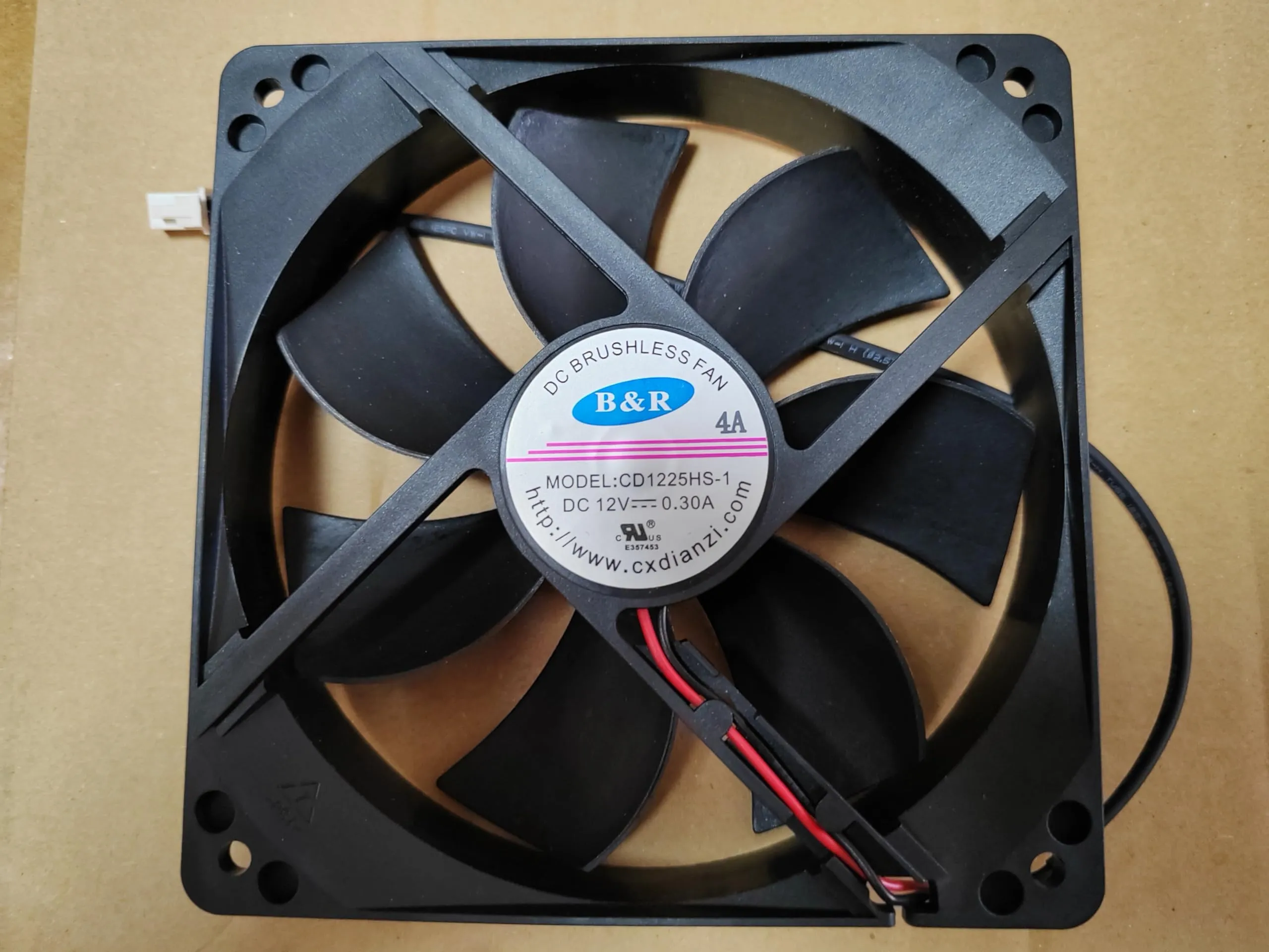 CD1225HS-1 DC Brushless Fan for Whynter ICM-200LS/ICM-220CGY/ICM-220SSY, 12V 0.30A