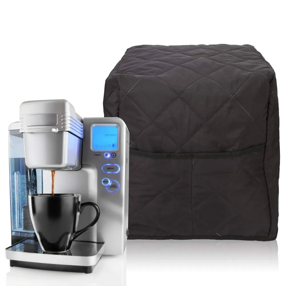 Coffee Maker Cover 12.6x12.2x14.2 Inches, Quilted Dust Protection for Coffee Machines