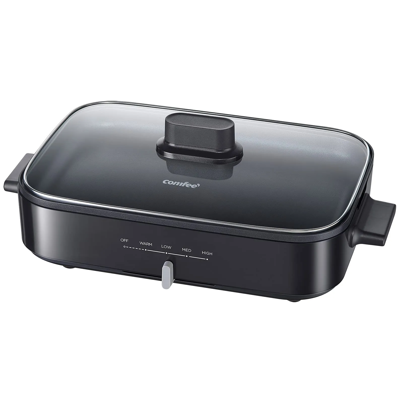 COMFEE' 12-inch Multi-Functional Electric Skillet with Temperature Control, Non-Stick, 3.5Qt