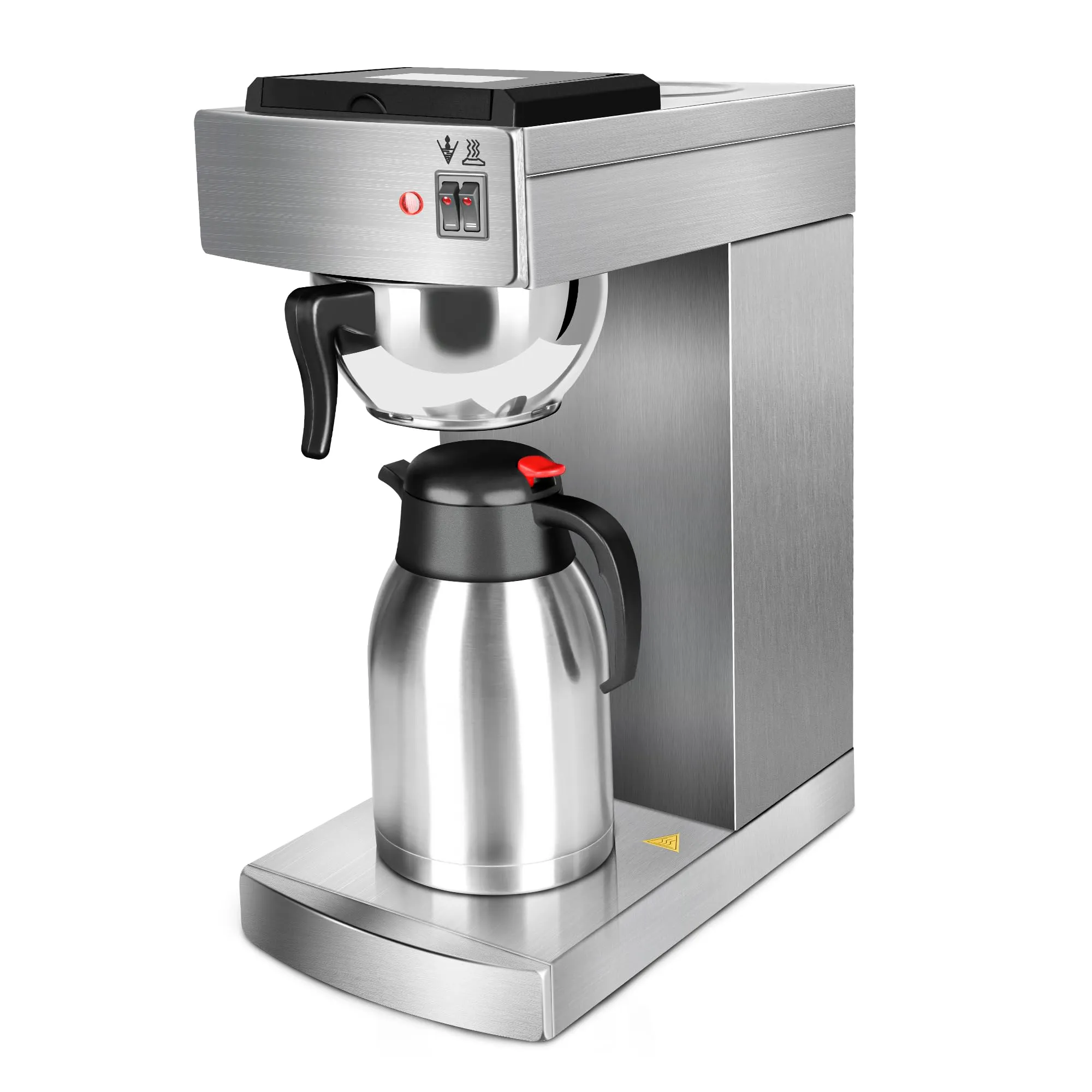 Commercial Coffee Maker Brewer Machine YBSVO 2L Stainless Steel Airpot Quick Efficient Brewing