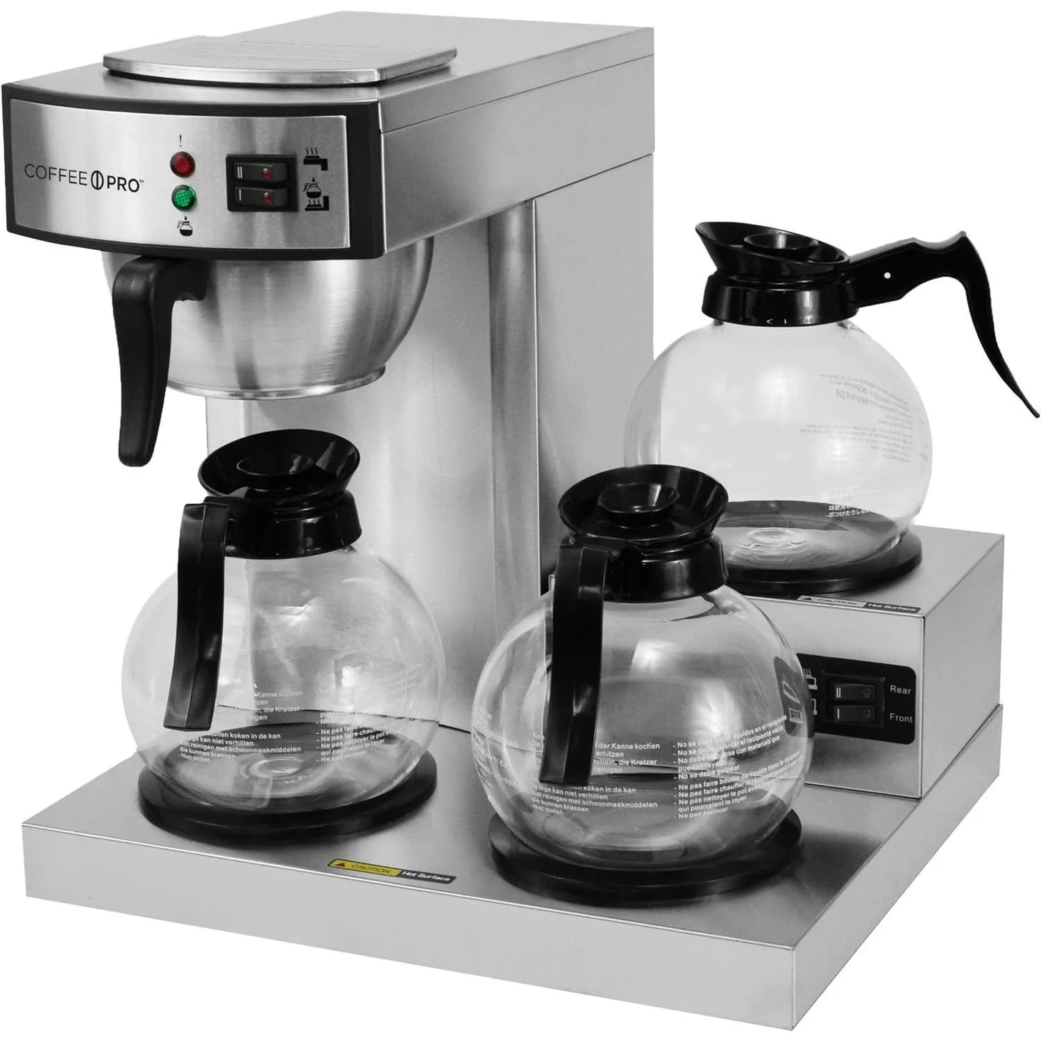 Commercial Coffee Pro CPRLG Brewer - 16'x20'x24' - High Capacity, Efficient, Silver Finish