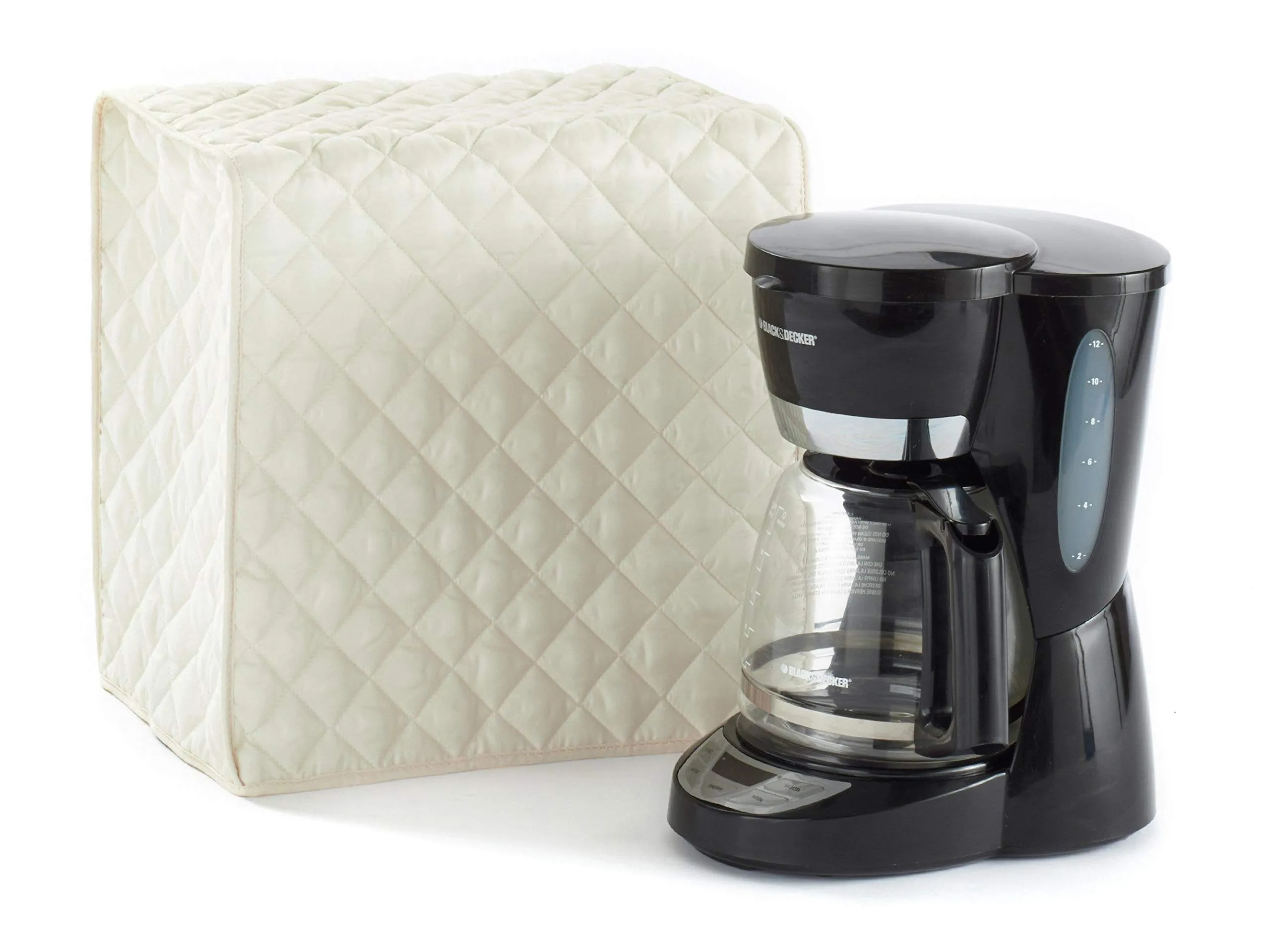 Covermates Coffee Maker Cover - Stain Resistant, Washable Appliance Protection, Cream