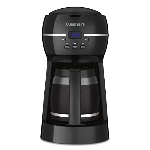 Cuisinart 12-Cup Programmable Coffeemaker DCC-1500TG Black with LCD Clock and Brew Pause Feature