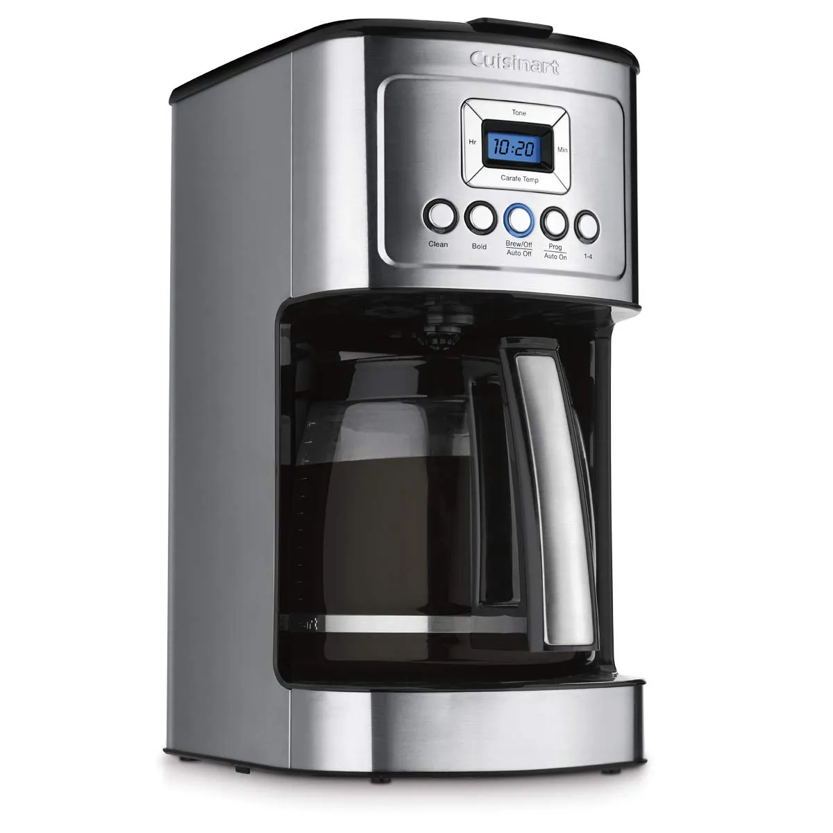 Cuisinart 14-Cup Black/Stainless Steel Coffee Maker with Timer, Hotter Coffee & Brew Strength Options