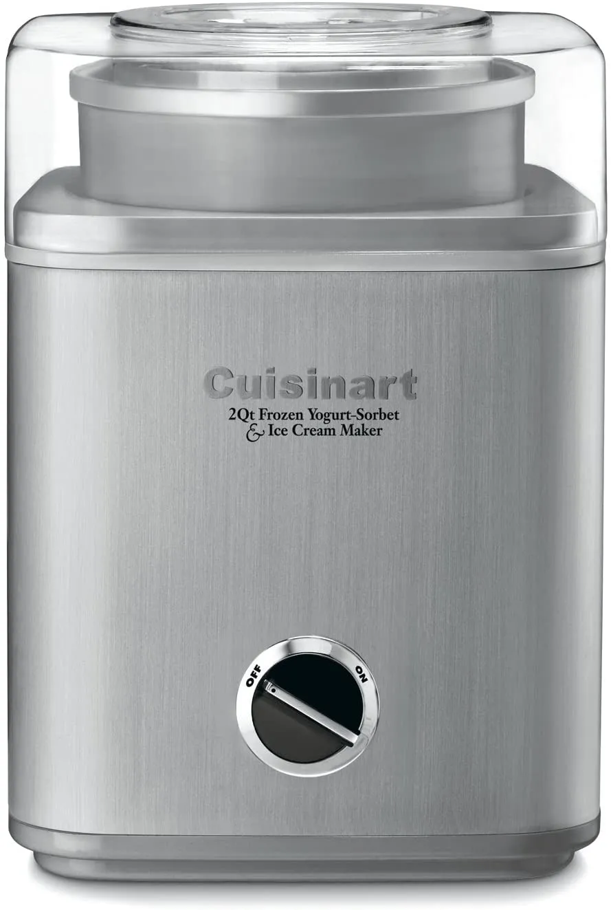 Cuisinart 2-Qt Ice Cream Maker - Automatic Frozen Yogurt & Dessert Machine, Silver