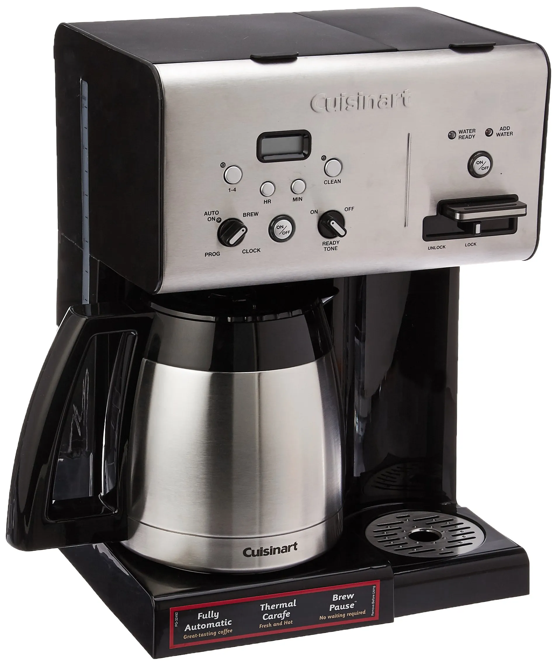 Cuisinart CHW-14 10-Cup Thermal Coffeemaker & Hot Water System, Black, Programmable, Self-Clean