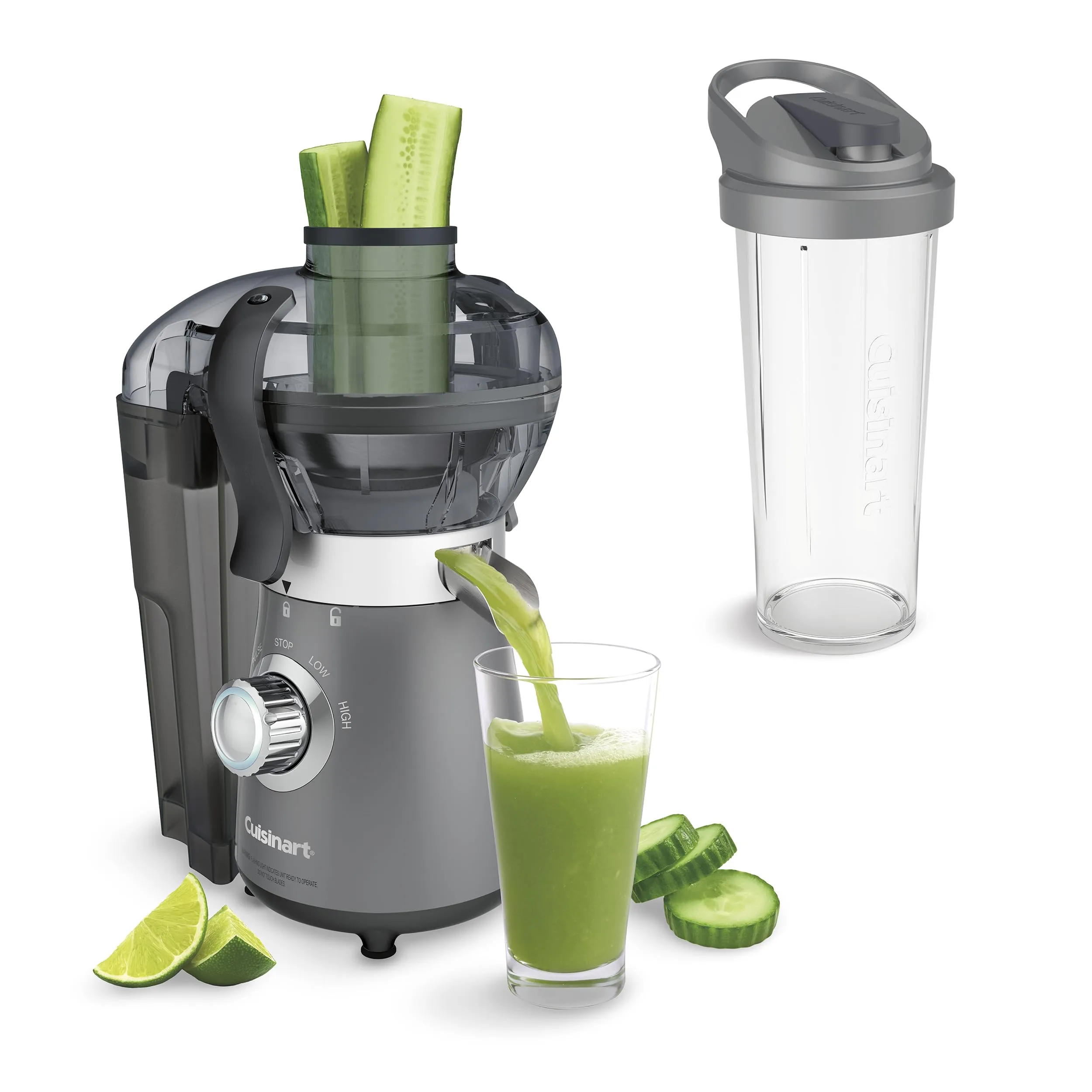 Cuisinart Compact Blender & Juicer Combo, Stainless Steel, 450W Motor, 3 Speed Settings