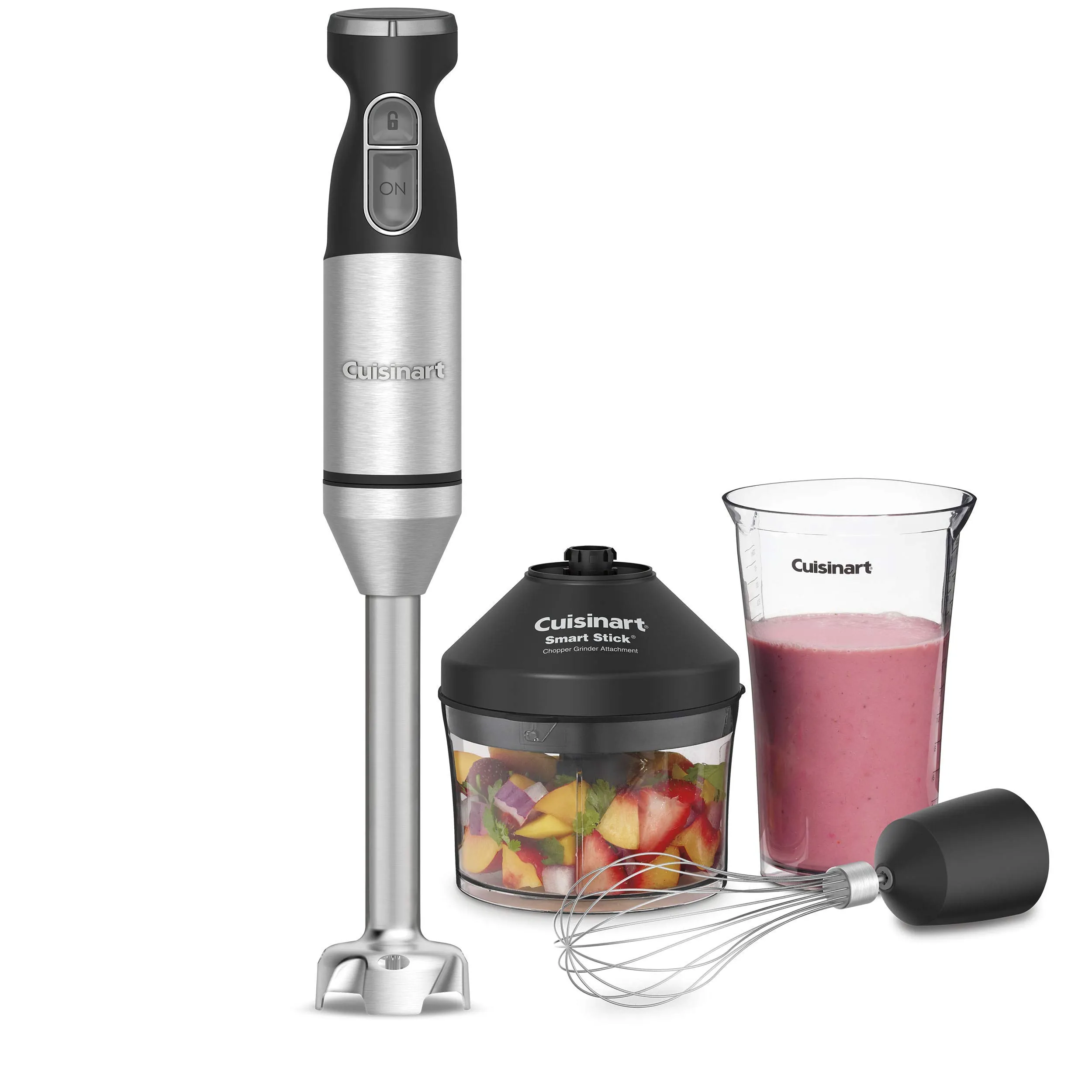 Cuisinart CSB-179 Smart Stick Hand Blender, 300W Stainless Steel, 8-Inch Shaft, Renewed