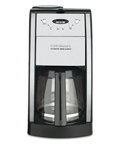 Cuisinart DGB-550BKP1 12-Cup Grind & Brew Coffeemaker, Black Glass Carafe with Programmability