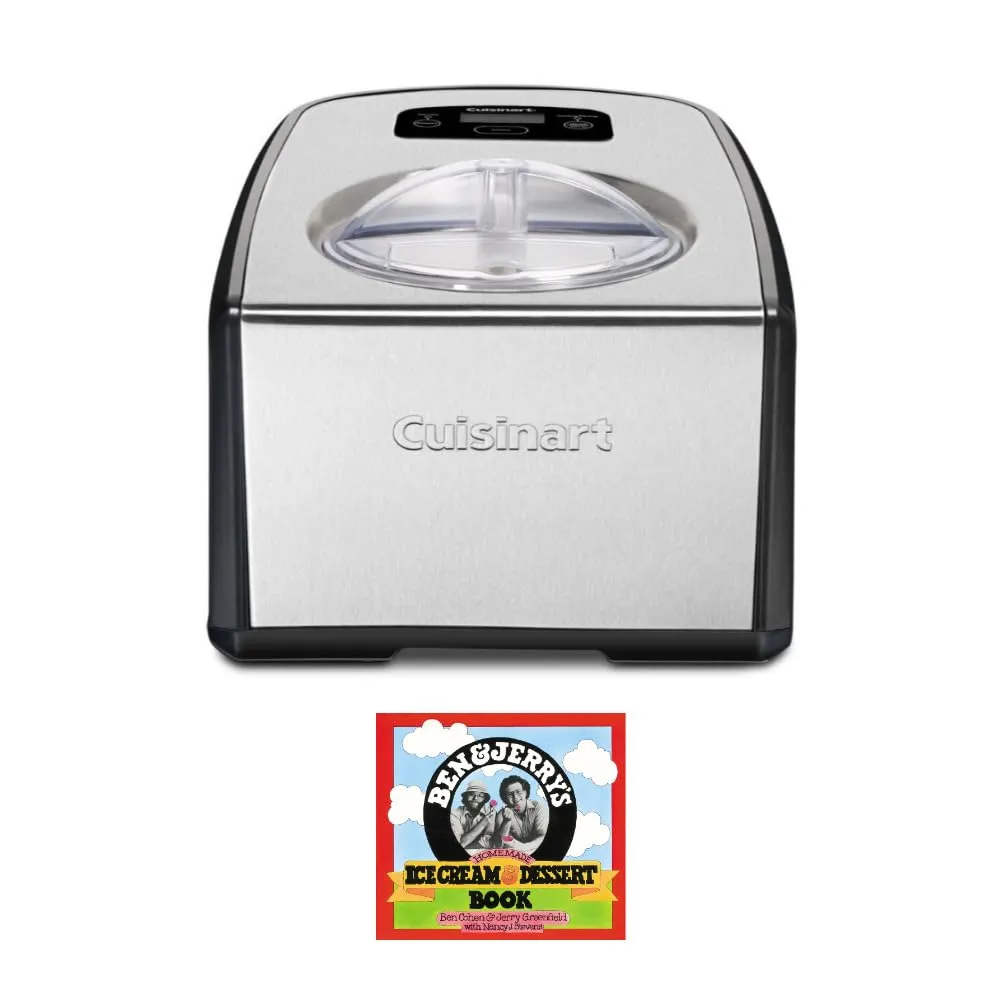 Cuisinart Ice Cream Maker with Compressor, 1.5-Quart Capacity, Stainless Steel, LCD Display