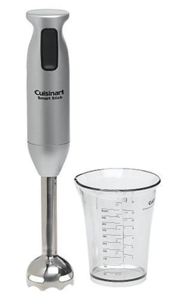 Cuisinart SmartStick 200-Watt Immersion Hand Blender, Brushed Chrome - Effortless Blending