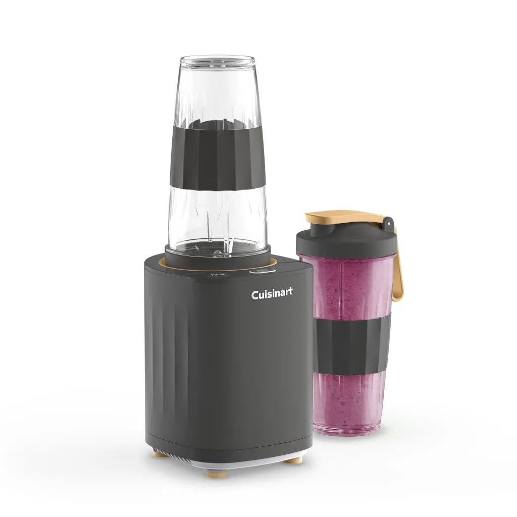 Cuisinart Soho™ Personal Blender, Black, 24-Oz Travel Cup, Easy One-Touch Operation