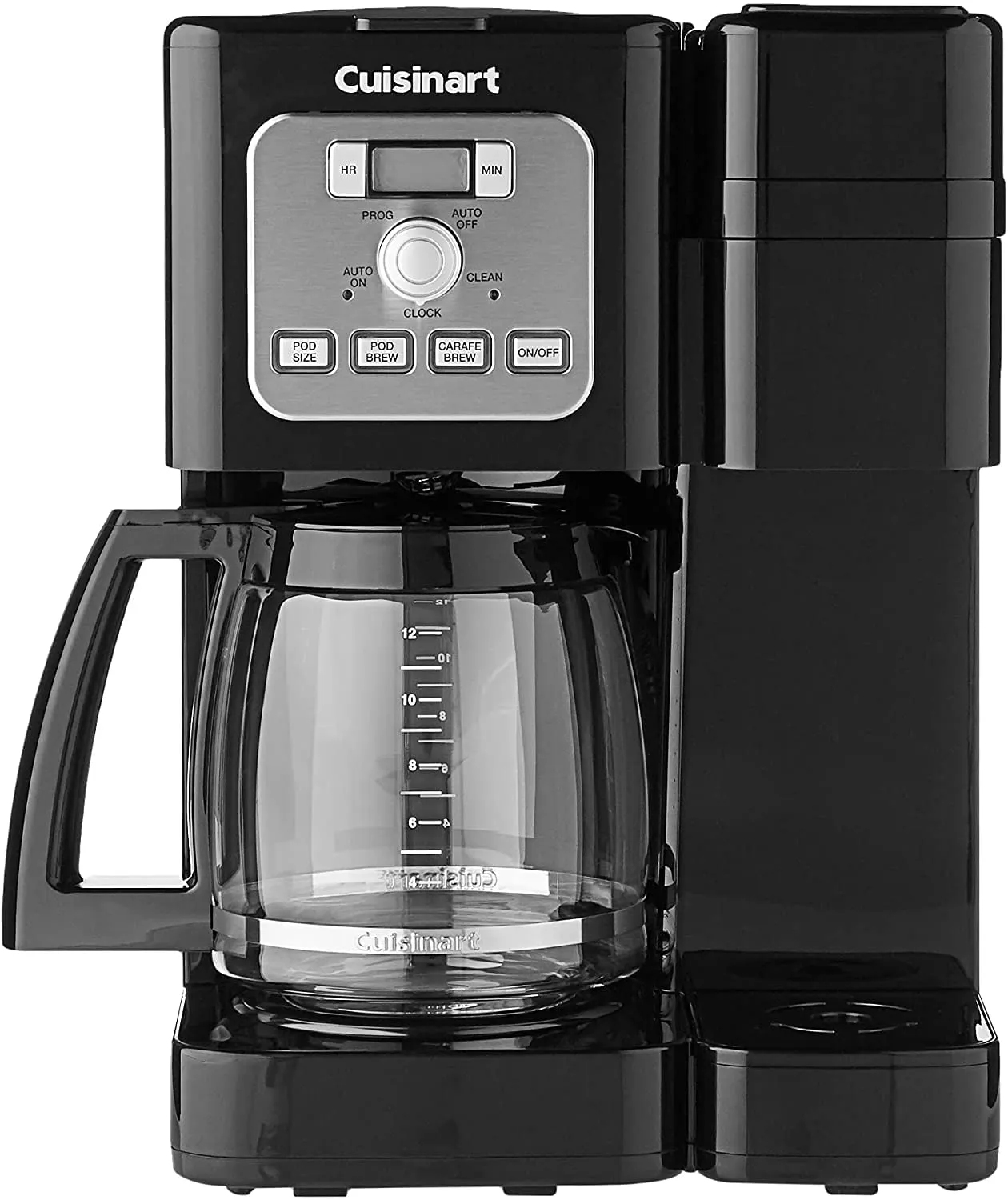 Cuisinart SS-12FR 12 Cup Coffeemaker Black with Single Serve and Programmable Features