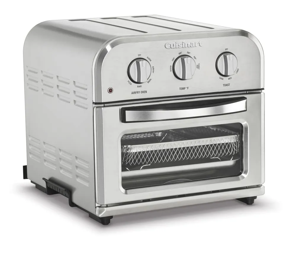 Cuisinart TOA-26 Compact Airfryer Toaster Oven, 6-in-1 Functions, 1800-Watt, Stainless Steel