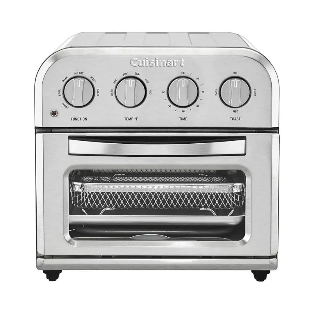 Cuisinart TOA-28 Compact Convection Airfryer Toaster Oven - Stainless Steel, 2.5 lb Capacity