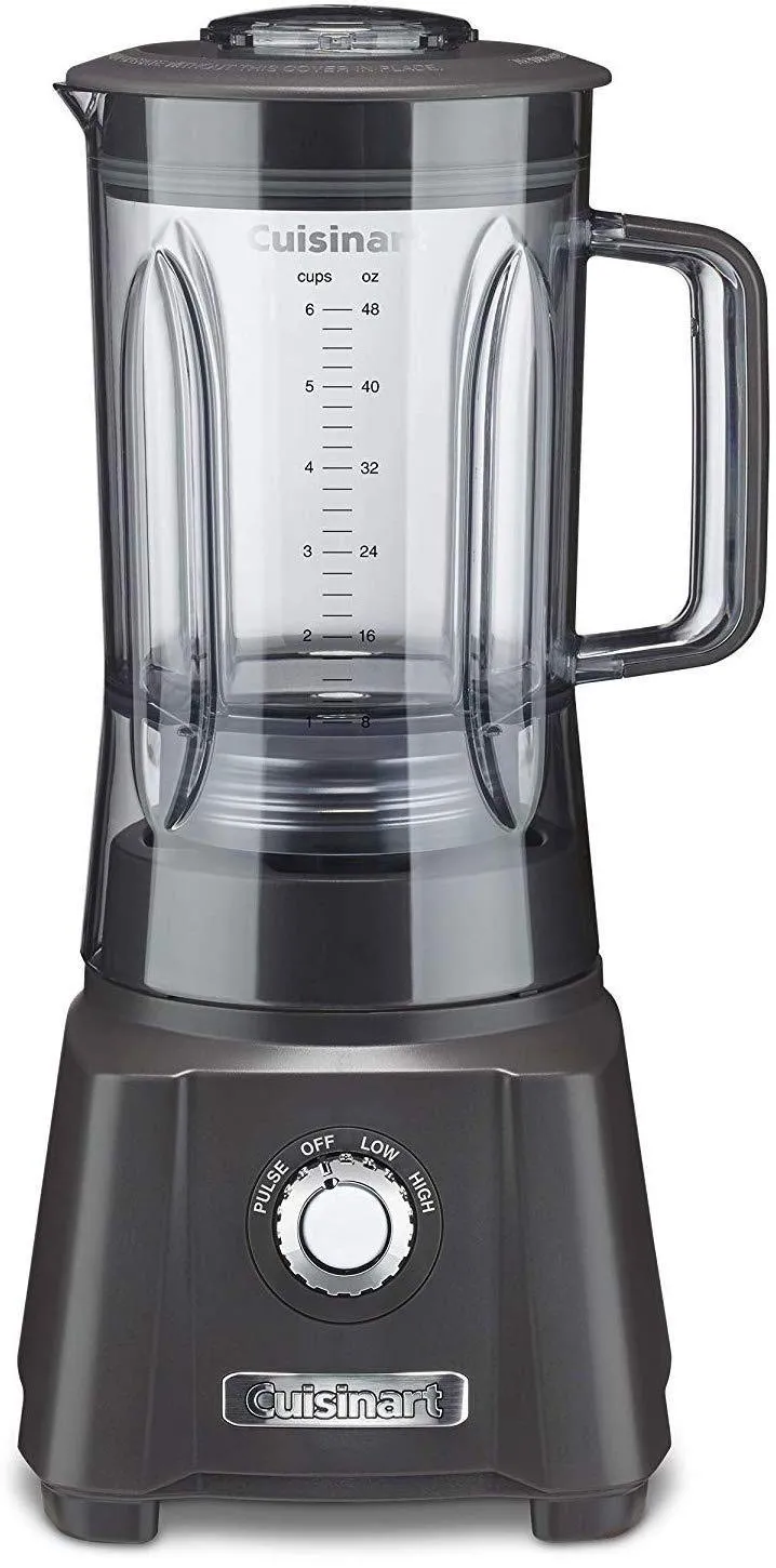 Cuisinart Velocity Blender 600-Watt Dark Grey 48 oz Tritan Jar with Splash-Proof Lid