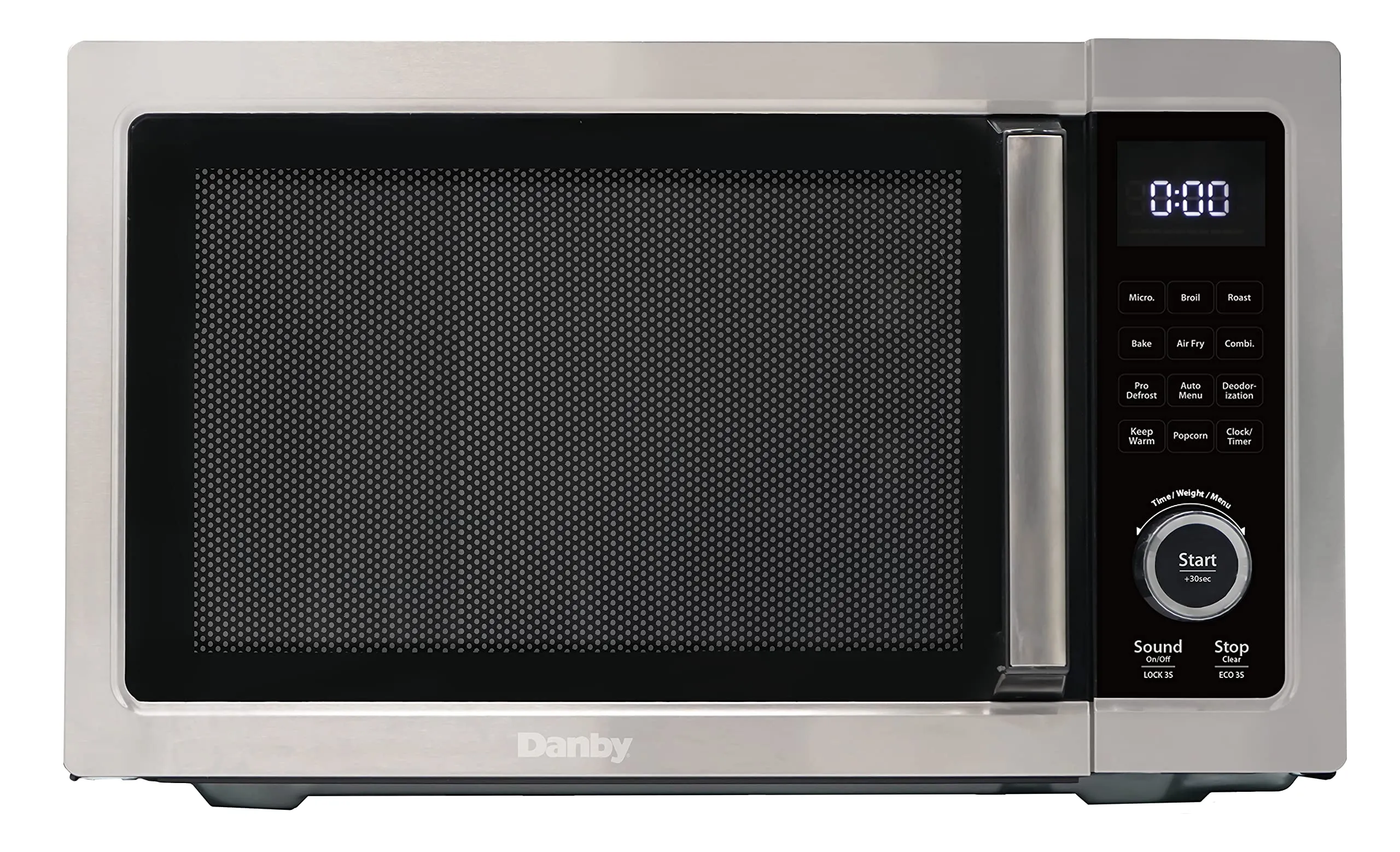 Danby DDMW1061BSS-6 5-in-1 Multifunctional Air Fry Microwave Oven, Stainless Steel, 1.0 cu ft