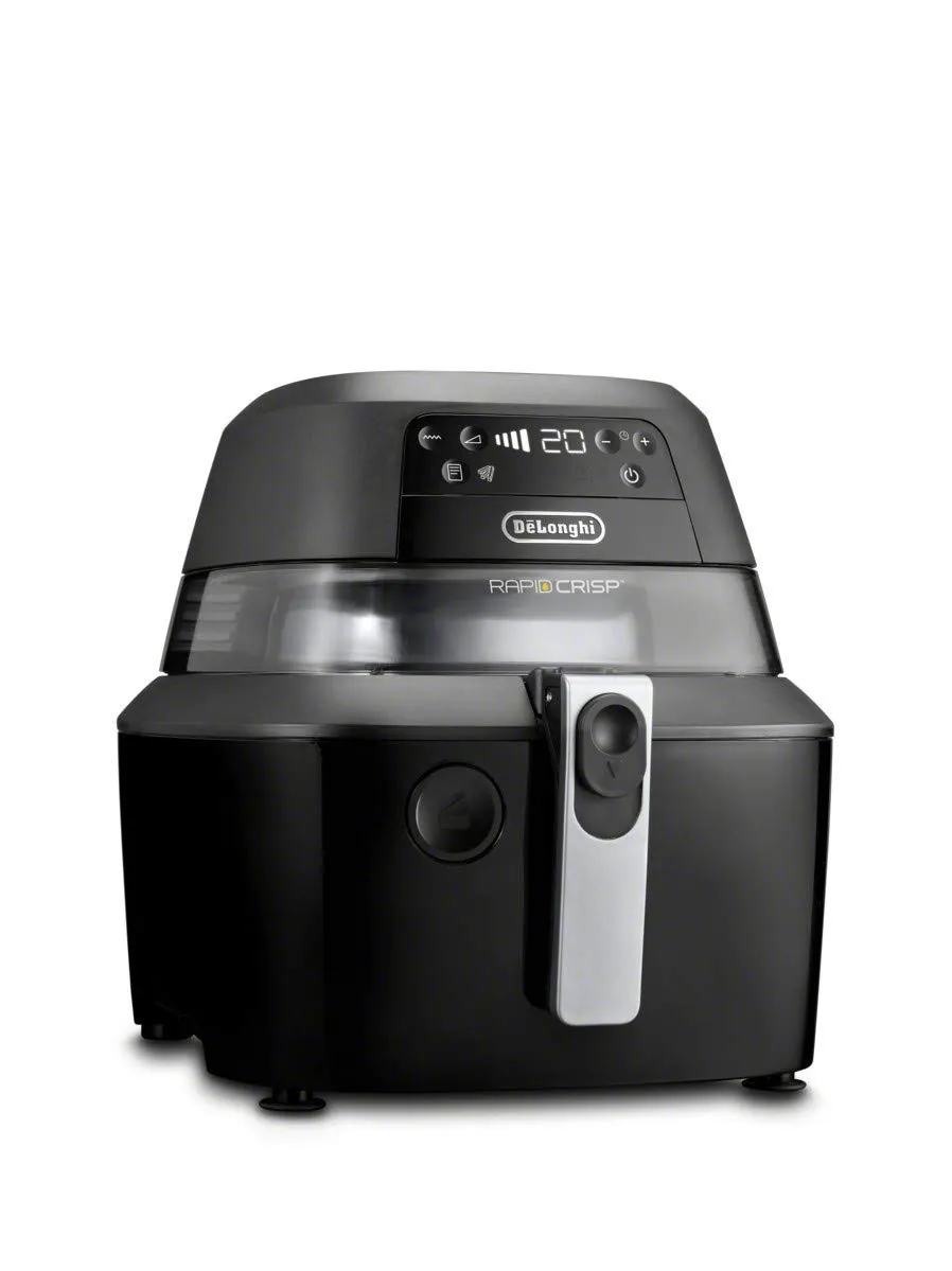 De'Longhi Rapid Crisp Air Fryer, 5-Quart, 1700-Watt, 5 Preset Functions, Easy Clean, Black