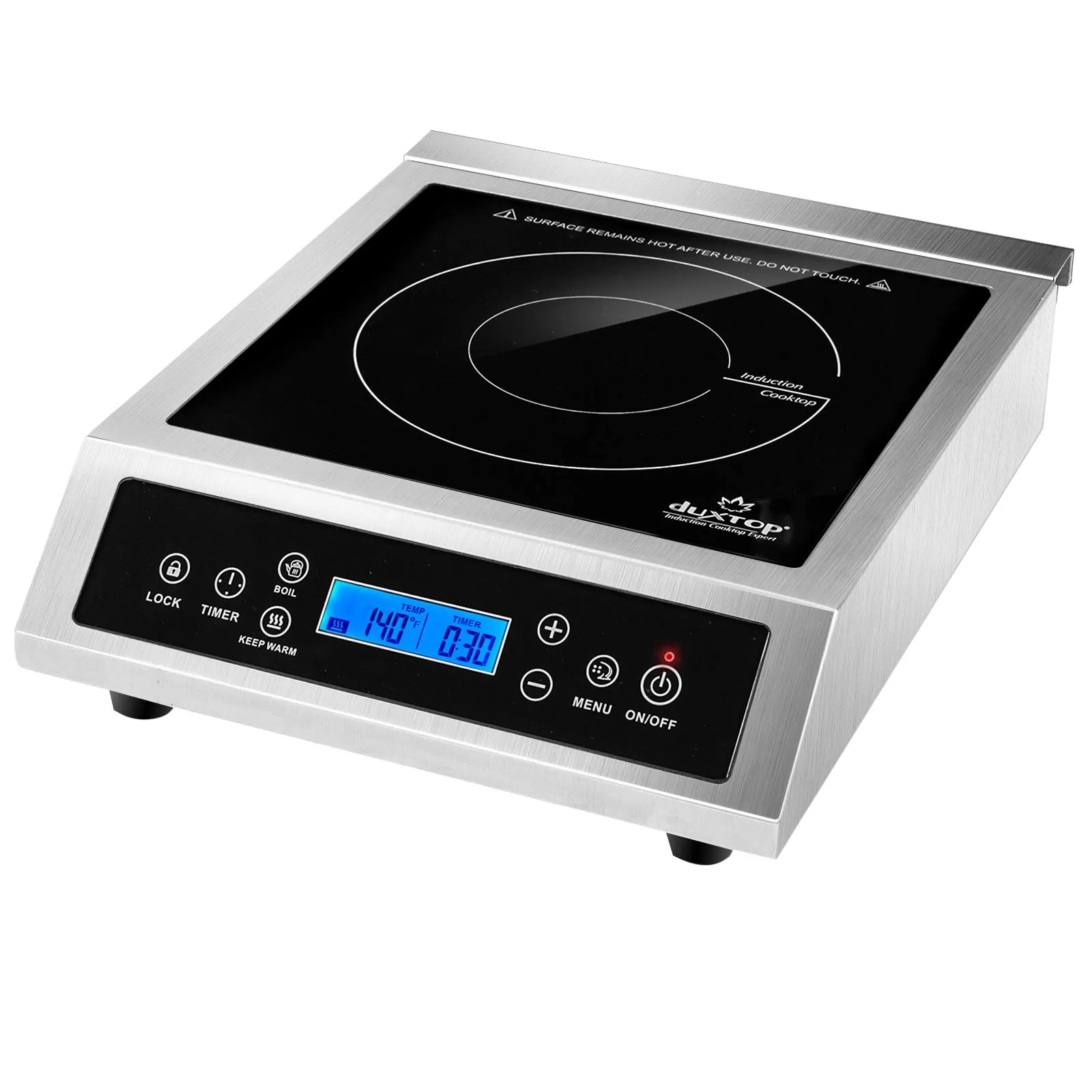 Duxtop Professional Portable Induction Cooktop, 1800 Watts, Countertop Burner with LCD Screen