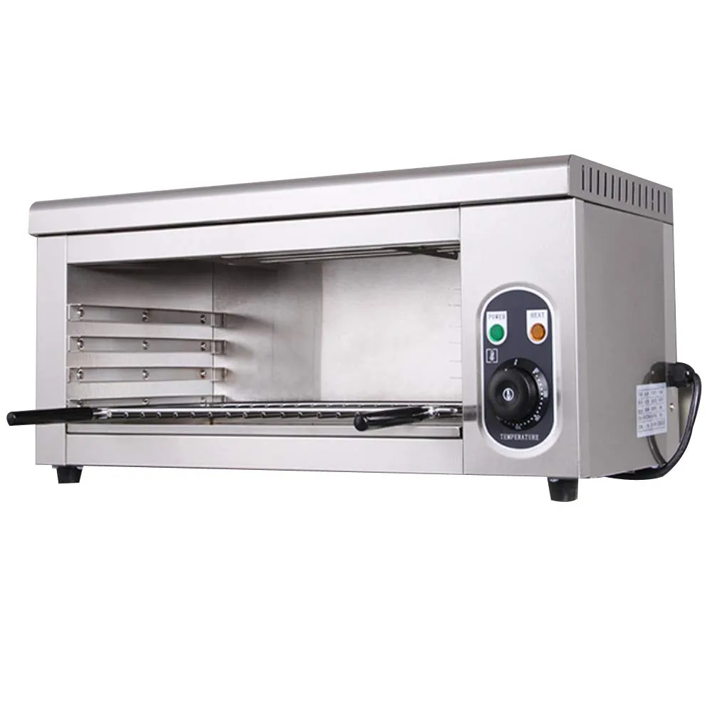 Electric Cheese Melter 1500W Salamander Broiler with Temperature Control for Home & Restaurants