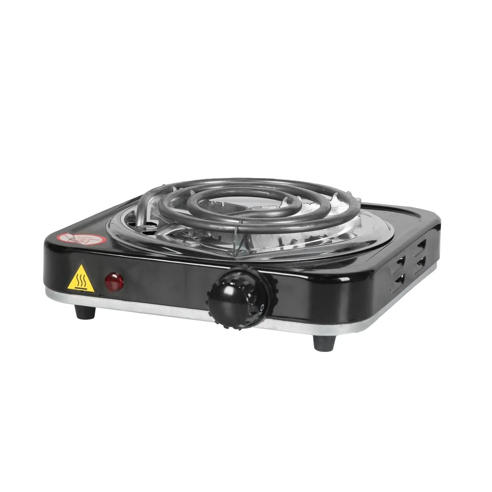 Electric Countertop Single Burner, 1000W Portable Electric Stove with Adjustable Temperature Control