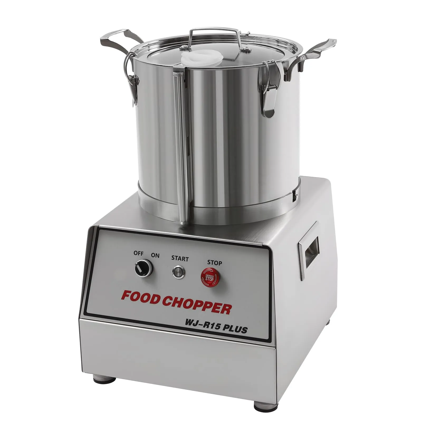 Electric Food Processor 110V 15L Capacity 1400W Stainless Steel Vegetable Cutter Slicer