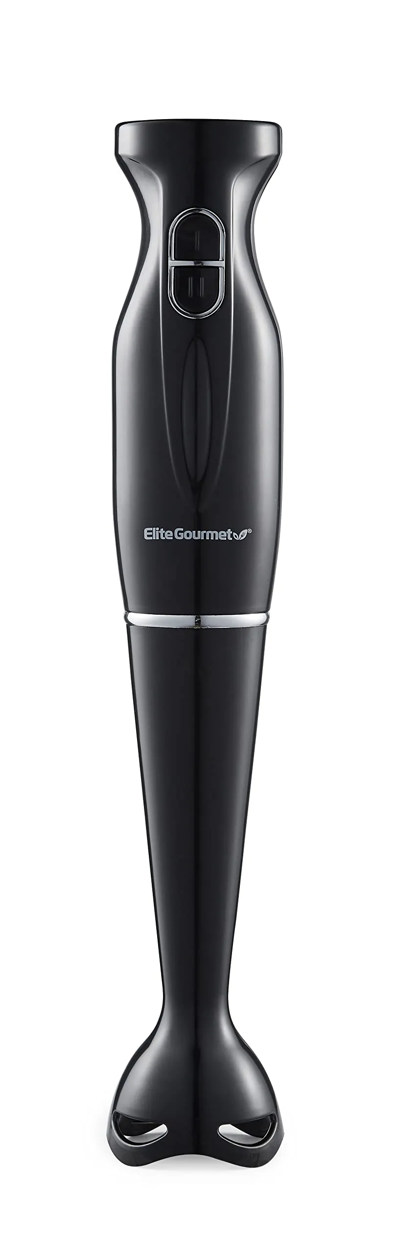 Elite Gourmet EHB3201 Immersion Hand Blender 300W, 2 Speed, Detachable Blades, Charcoal Black