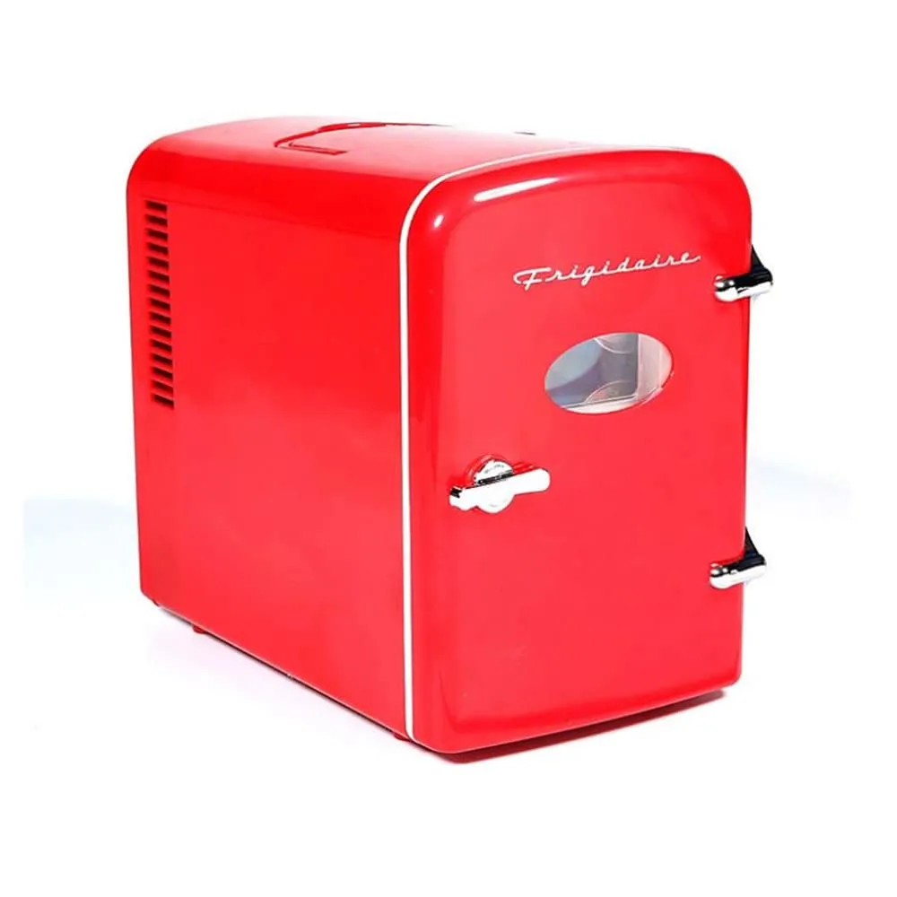 Frigidaire Retro Mini Fridge EFMIS197-RED - Portable 9-Can Capacity, Vibrant Red Design