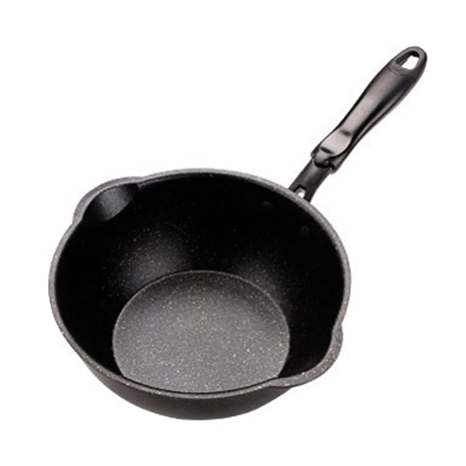 Frying Saucepan Nonstick Wok - Ergonomic Handle, Rapid Heating, Scratch Resistant, Beige & Black