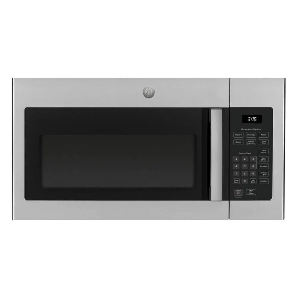 GE JVM3160RFSS 30' Stainless Steel Over-the-Range Microwave Oven with 1.6 cu ft Capacity